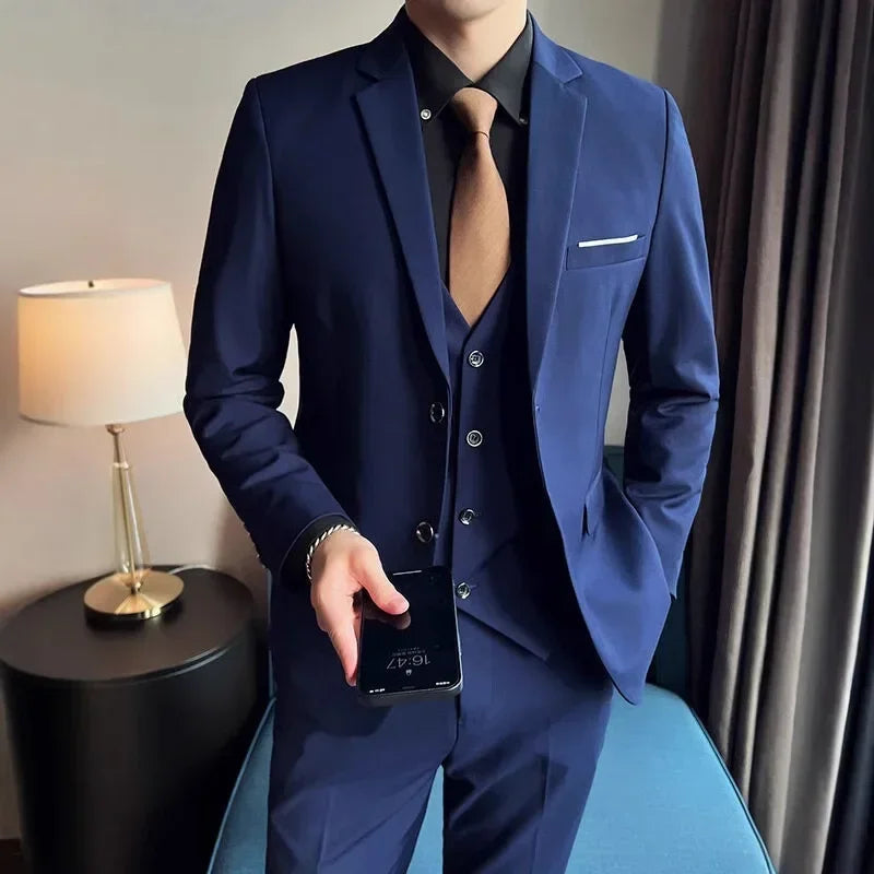 Sebastiano | Completo Uomo Tre Pezzi Slim Fit Due Bottoni 3