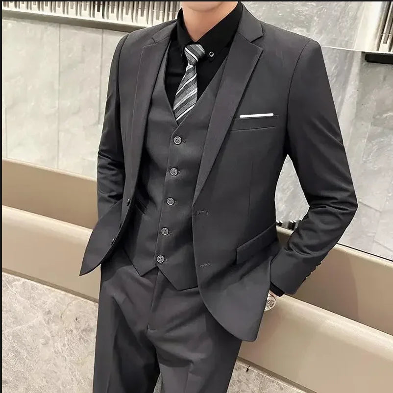 Sebastiano | Completo Uomo Tre Pezzi Slim Fit Due Bottoni 4