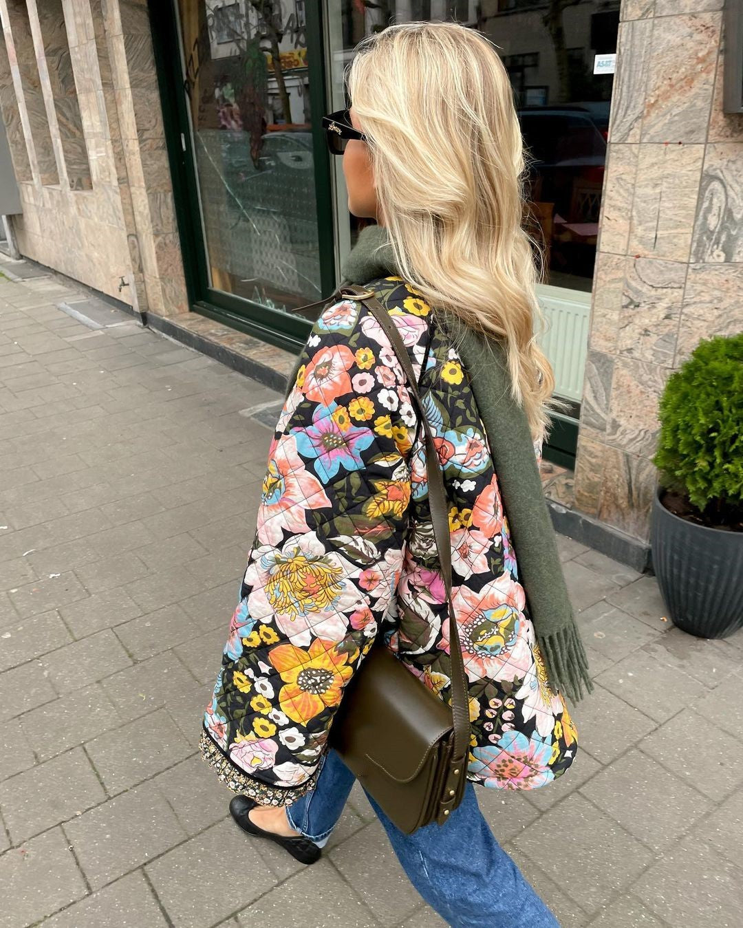 Giacca Trapuntata Donna Reversibile Spessa Foderata Stile Bohémien