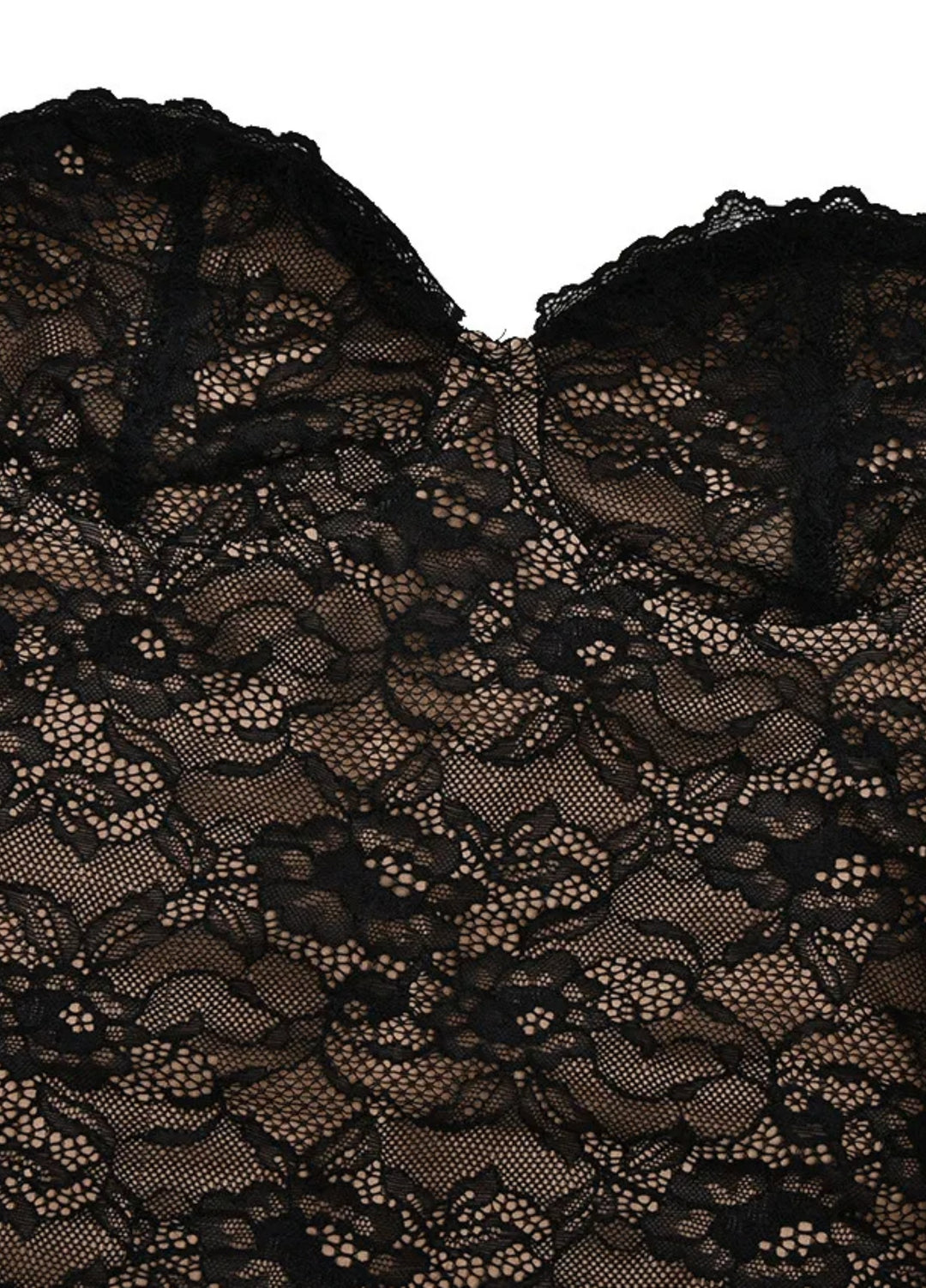Selene | Elegante Maxi Abito Lungo in Pizzo Nero 7