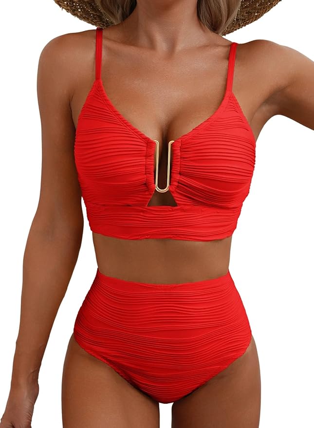 Selenia | Bikini Donna Comodo, Modellante &amp; Elegante con Costumi Vita Alta 17