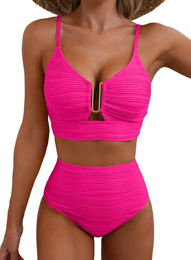 Selenia | Bikini Donna Comodo, Modellante &amp; Elegante con Costumi Vita Alta 19