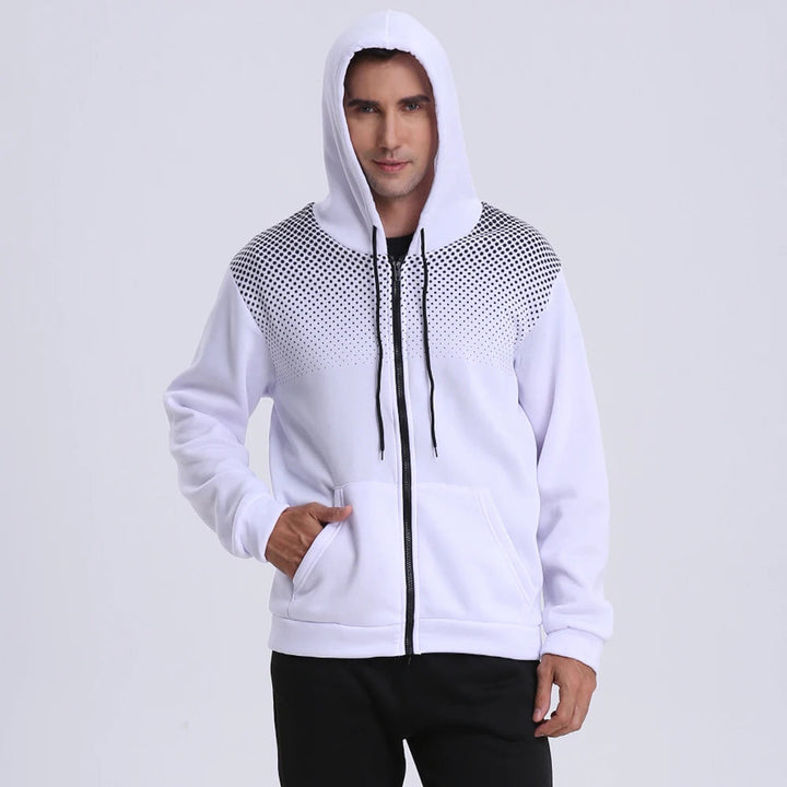 Giacca Sportiva Uomo con Cappuccio Vestibilità Confortevole - Vesarelli