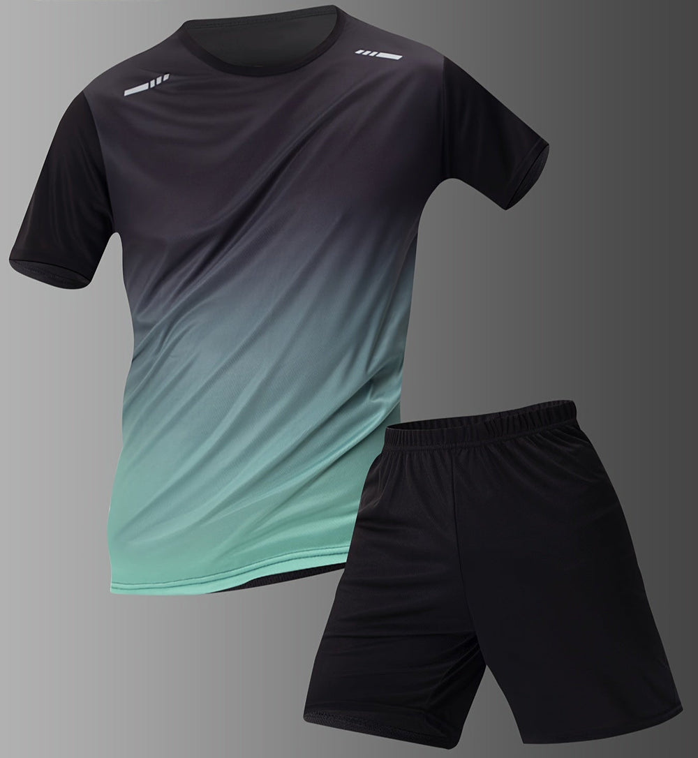 Set di maglietta Uomo | T-Shirt + Pantaloncini & Comfort Sportivo