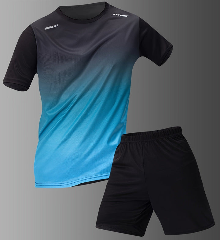 Set di maglietta Uomo | T-Shirt + Pantaloncini & Comfort Sportivo