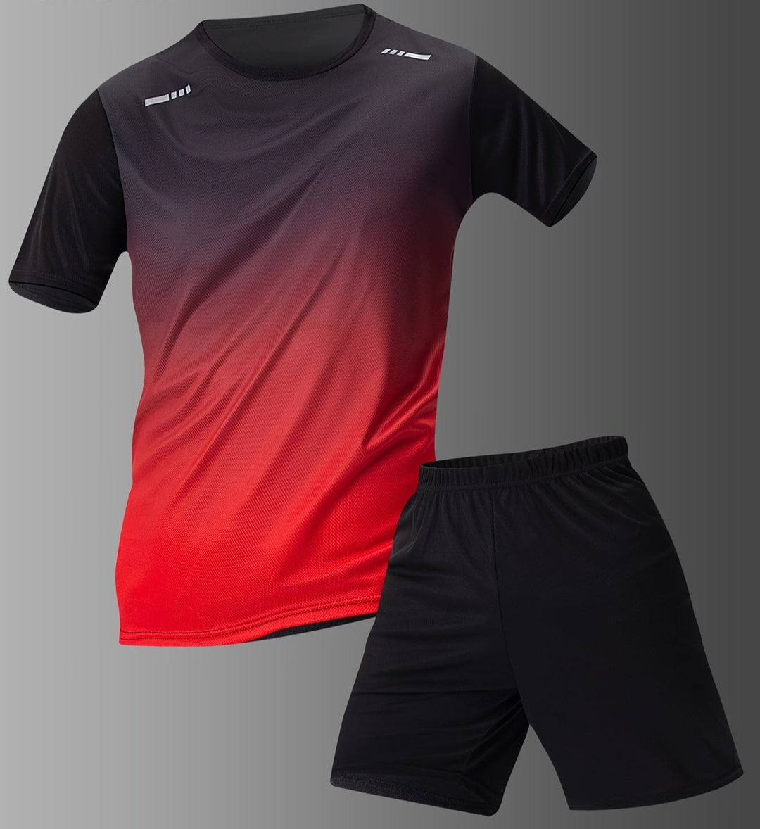 Set di maglietta Uomo | T-Shirt + Pantaloncini & Comfort Sportivo