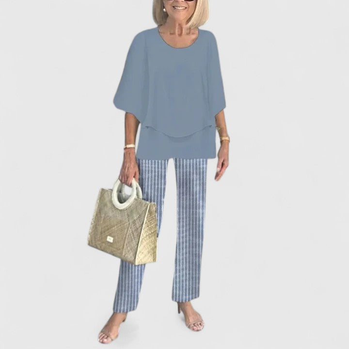 Set Elegante Da Due Pezzi Donna - Outfit Versatile per Ogni Occasione, Stile e Comfort Inconfondibili 2