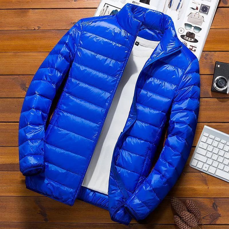 Giacca Uomo Trapuntata Invernale con Cappuccio Regular Fit