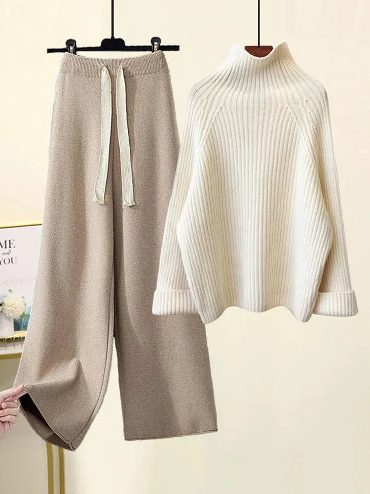 Completo Donna in Maglia Autunno Inverno Morbido