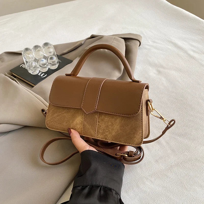Borsa Tracolla Donna in Pelle Vintage Stile Classico