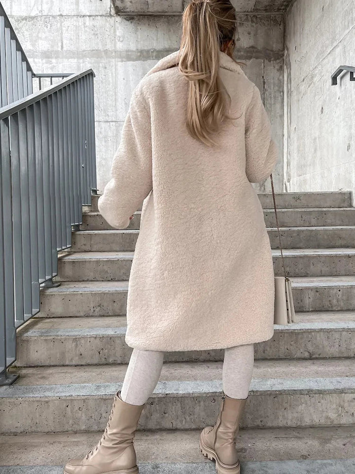 Cappotto Lungo Donna in Pile Caldo e Morbido