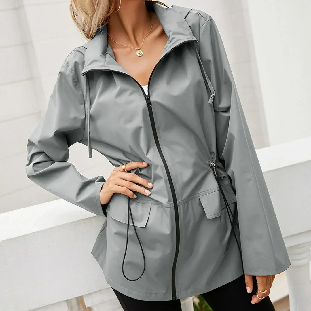 Giacca Donna Leggera con Zip Stile Casual Outdoor
