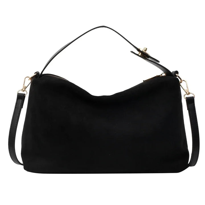 Borsa Tracolla Donna in Pelle Scamosciata Morbida