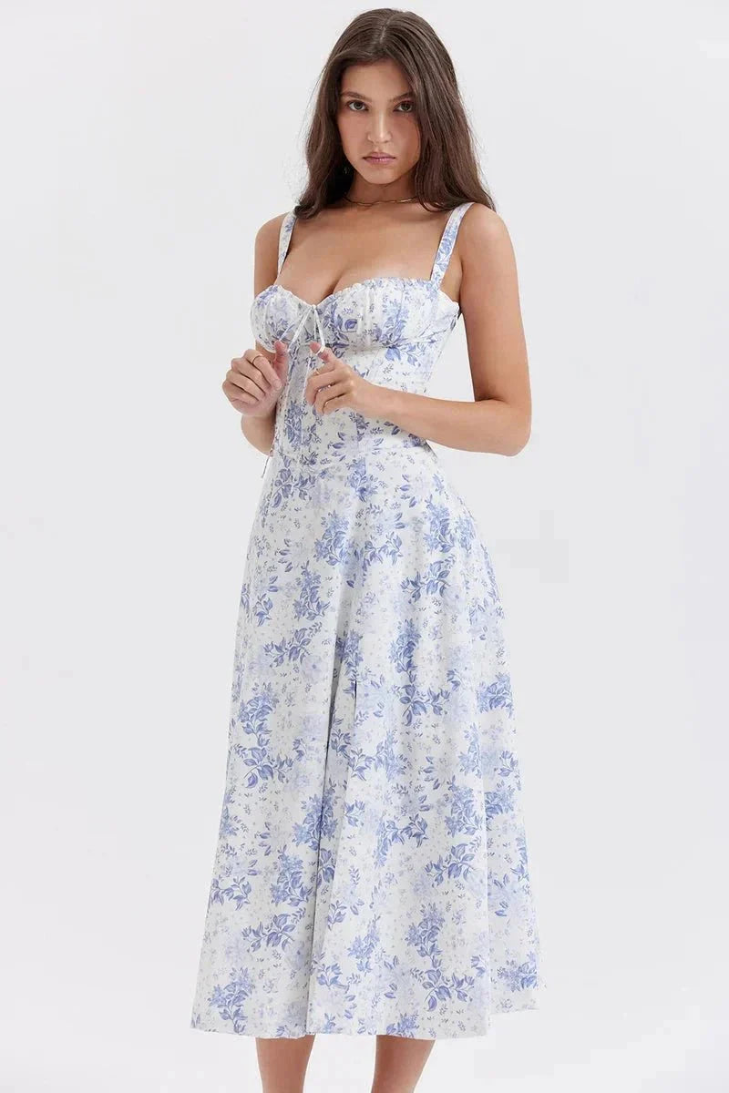 Abito Midi Donna Estivo Svasato Leggero