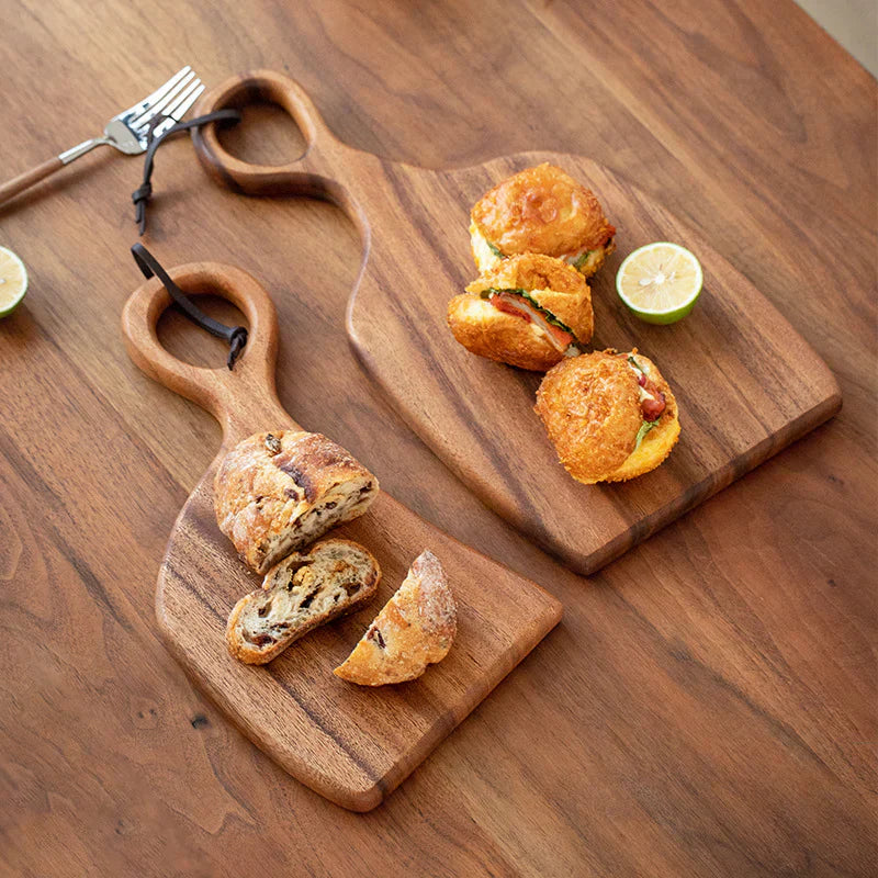 Tagliere Cucina Legno Noce Resistente Elegante