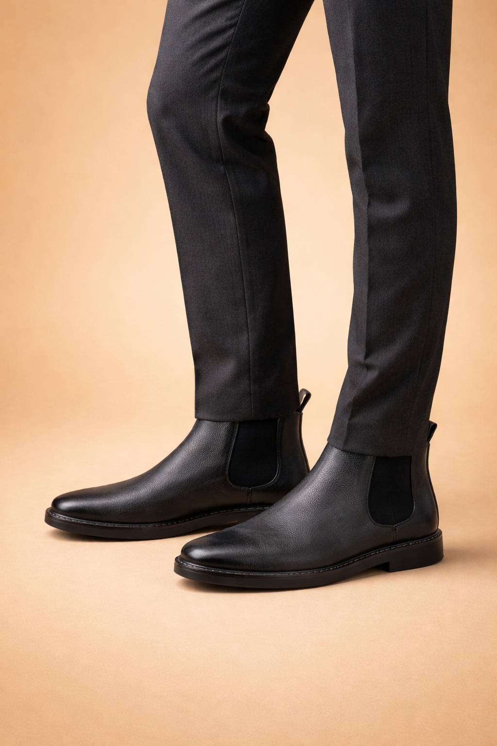 Stivaletti Chelsea Uomo Classici Slip-On in Pelle