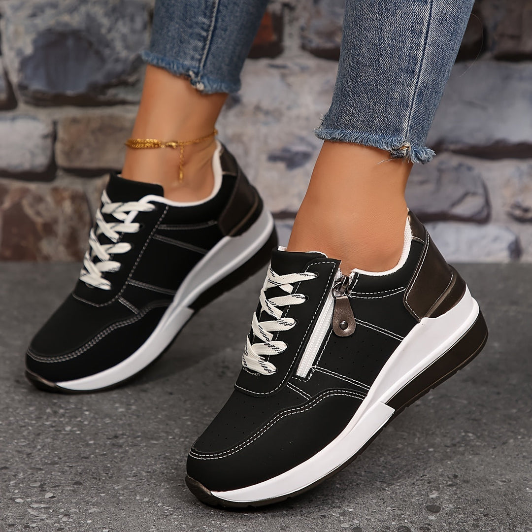 Sneakers basse ed eleganti da donna, comode e ammortizzate in gomma 3