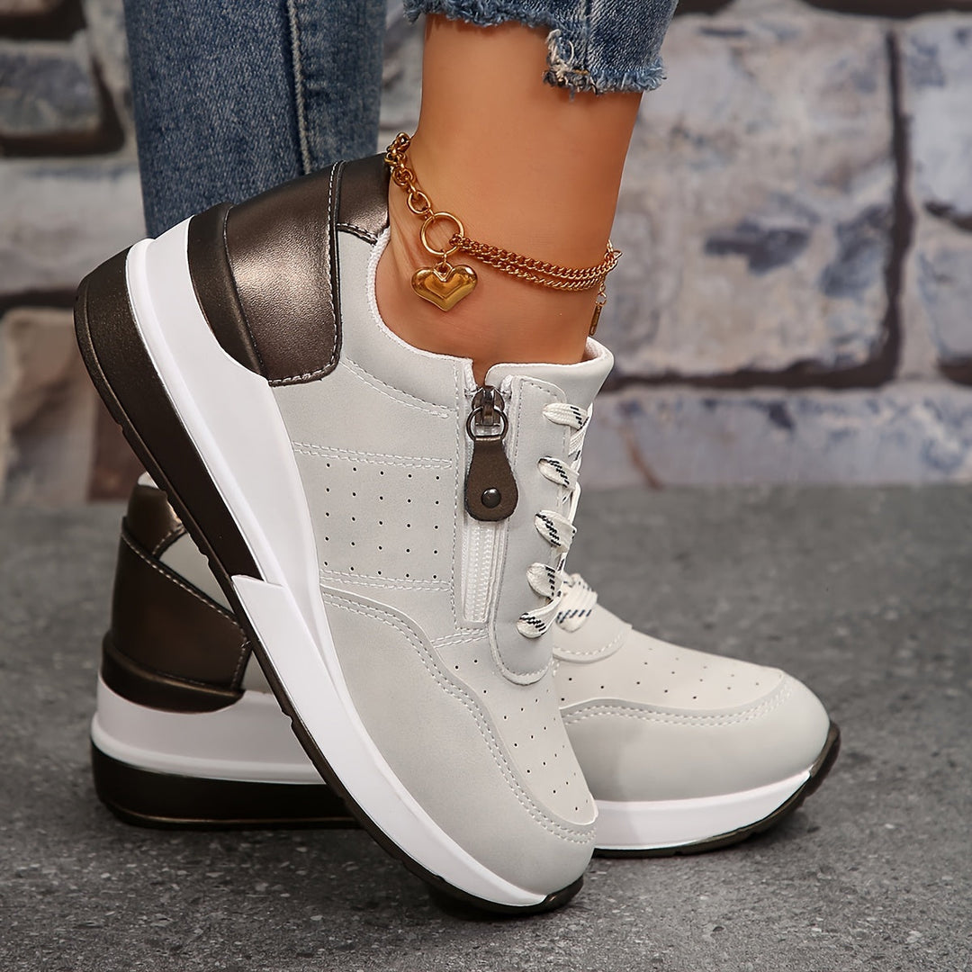 Sneakers basse ed eleganti da donna, comode e ammortizzate in gomma 4