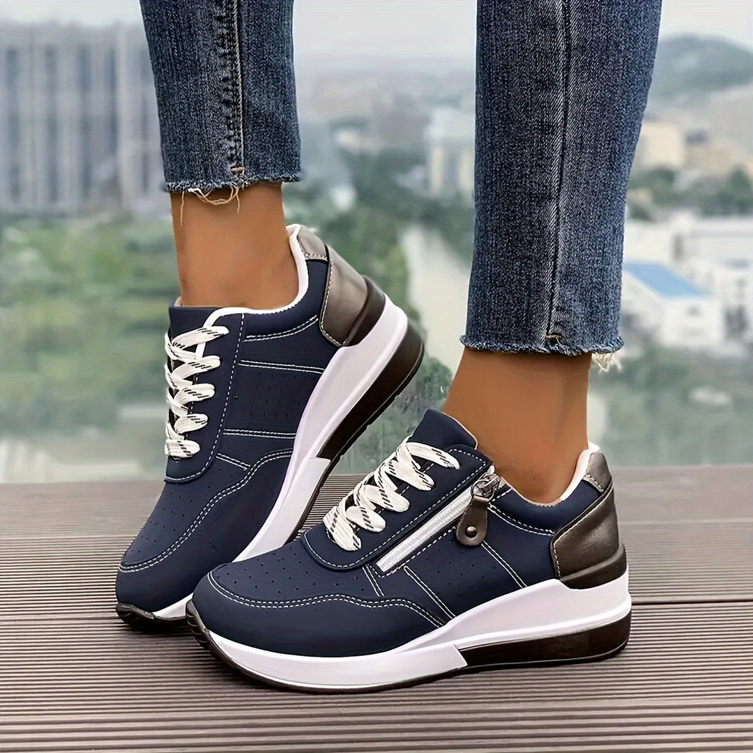 Sneakers basse ed eleganti da donna, comode e ammortizzate in gomma 5