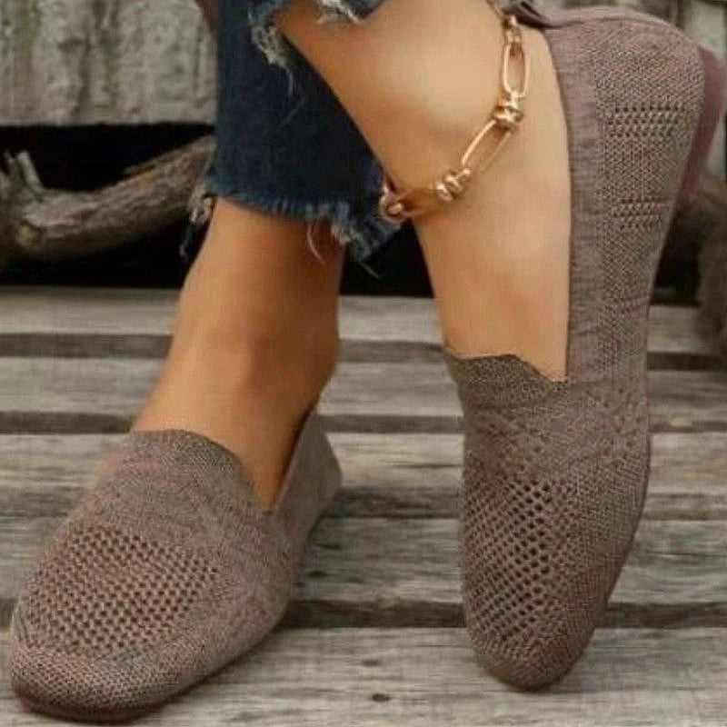 Sneakers casual comode da donna, in mesh leggero 3