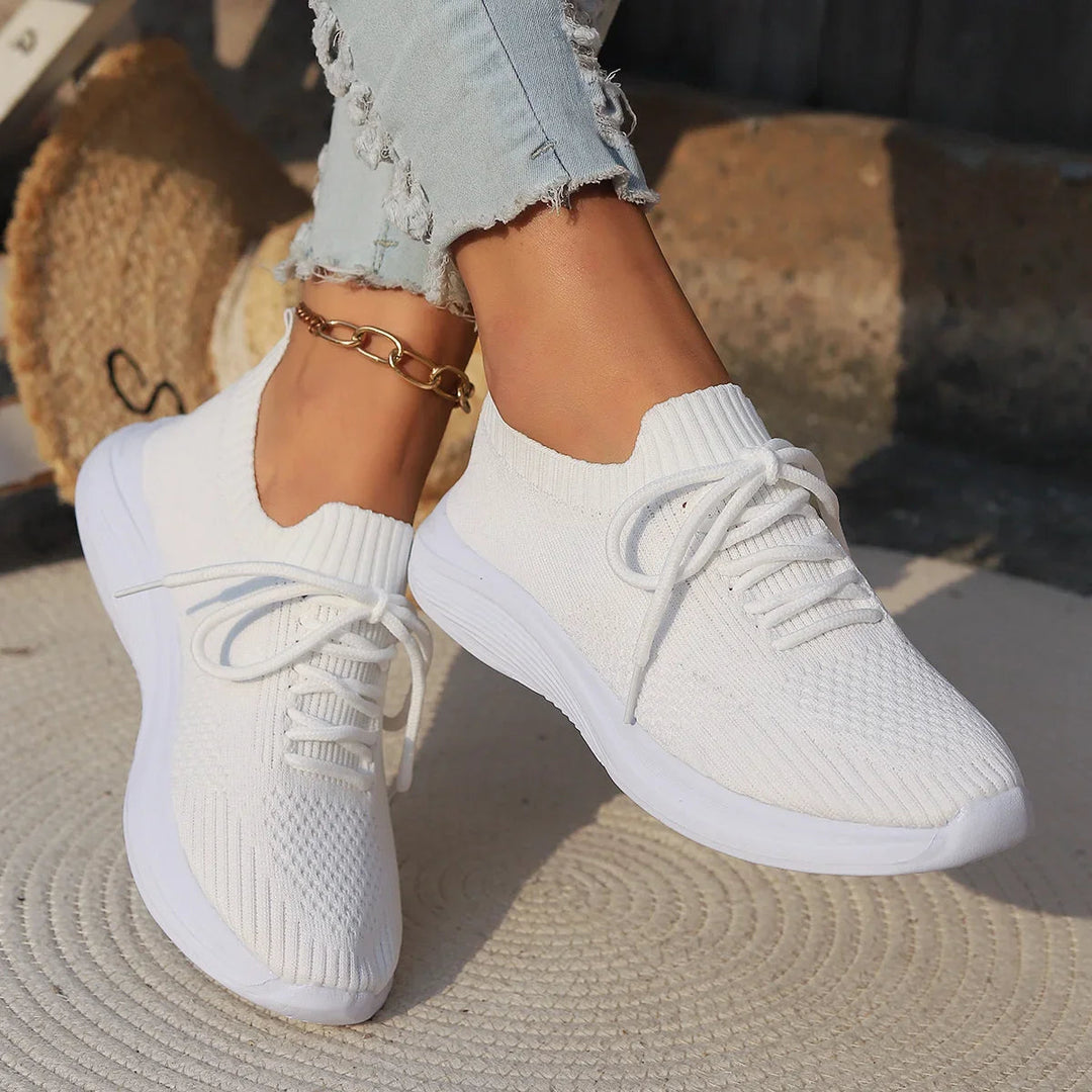 Sneakers Donna Tessuto Lavorato a Maglia Leggere Casual - Vesarelli