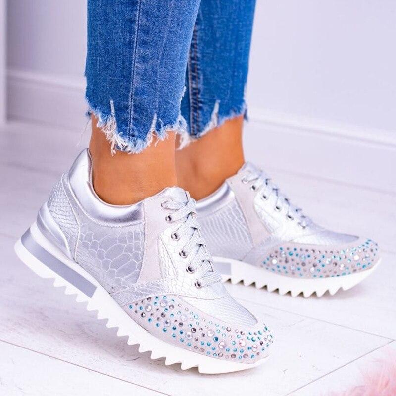 Sneakers da donna eleganti e comode in similpelle 5