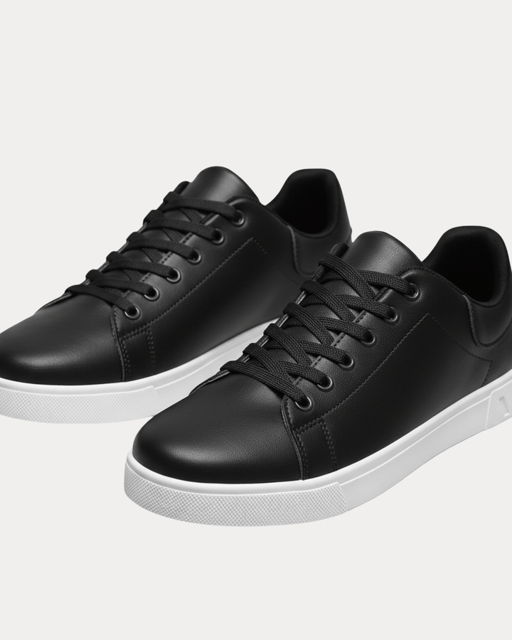 Sneavo | Sneakers Uomo Basse in Ecopelle con Lacci Suola Bianca 3