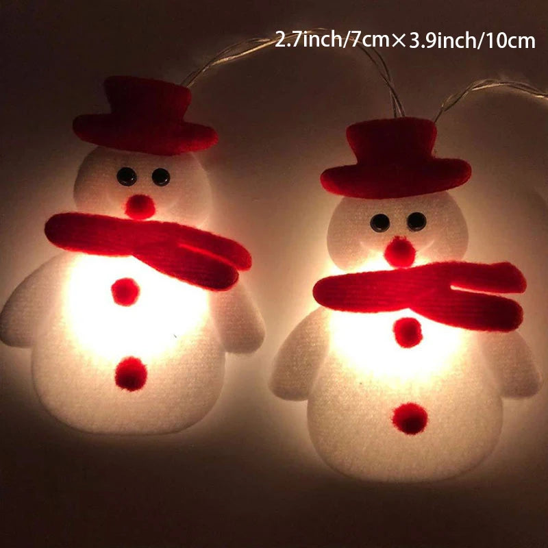 SnowmanGlow | Luci a forma di pupazzo di neve di peluche per feste di Natale 5