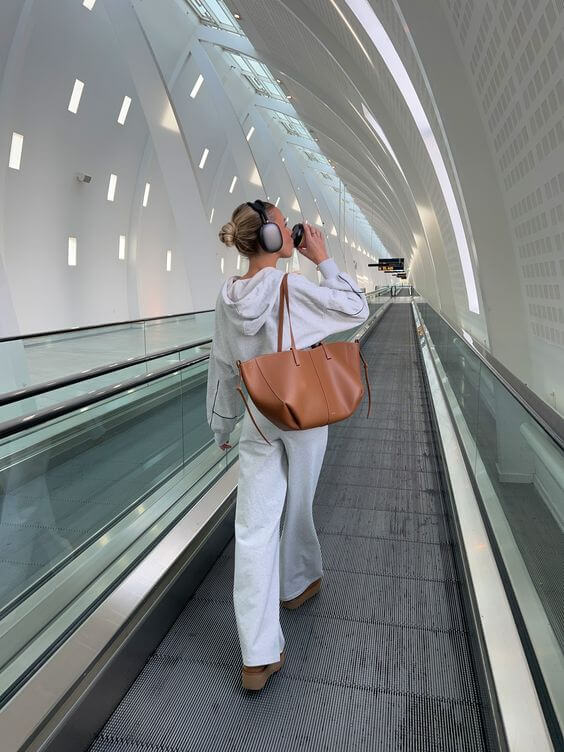 Borsa Tote Donna in Pelle Grande con Tracolla Stile Quotidiano