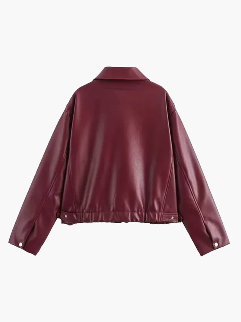 Giacca Donna in Pelle Classica Vestibilità Regular - Vesarelli