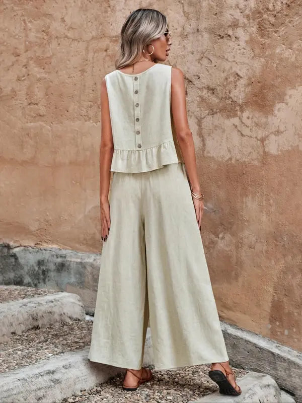 Sofia | Elegante Set Coordinati Donna con Volant – Comodo e Leggero per Ogni Occasione 1