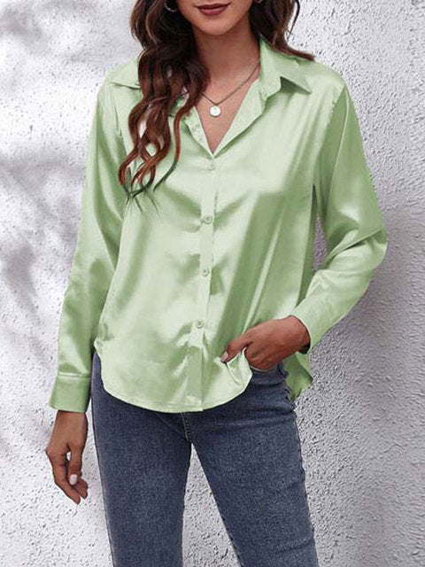 Sofia | Elegante e Versatile Camicia in Raso per Donne 5