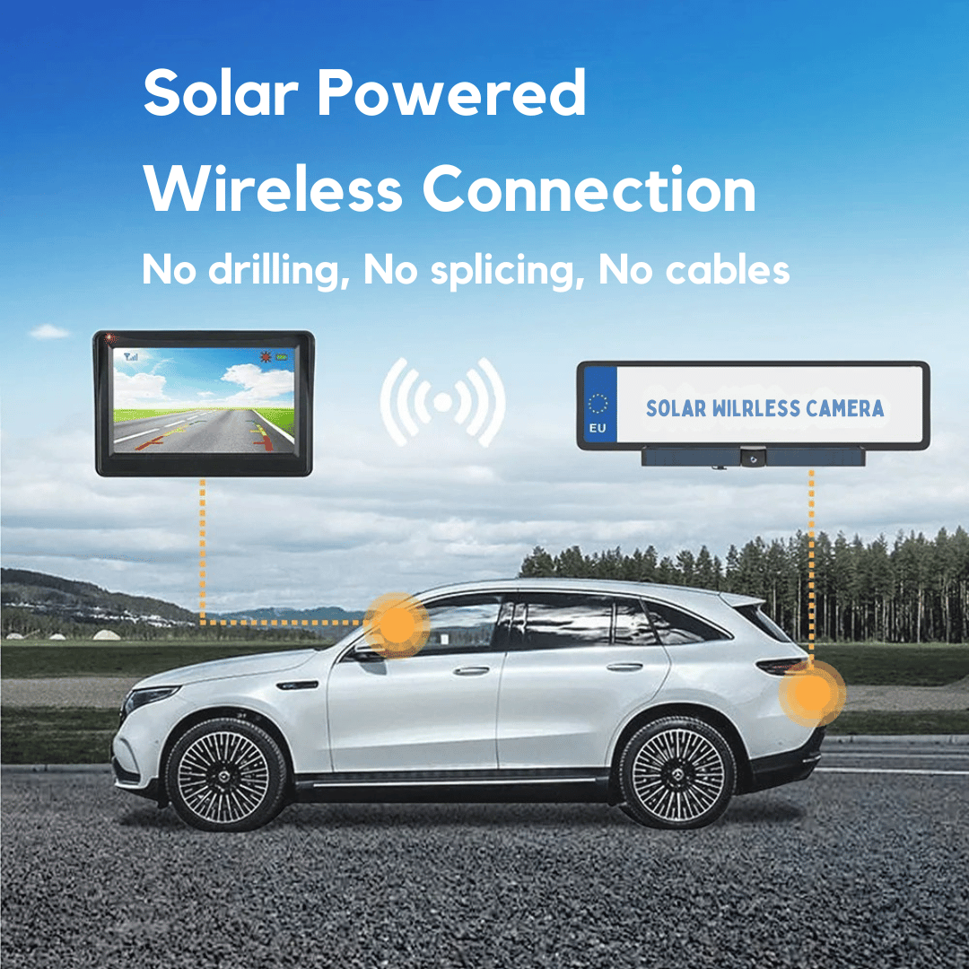 SolarView | Sistema avanzato di telecamere per la retromarcia alimentate a energia solare per auto 4