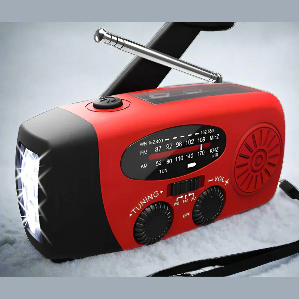 Radio Emergenza Unisex Manovella Energia Solare Esterna - Vesarelli