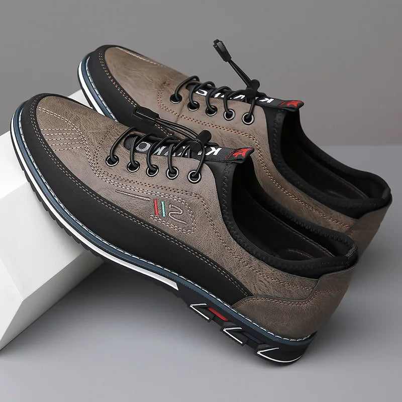 Soleo | Scarpe Oxford Confortevoli Khaki