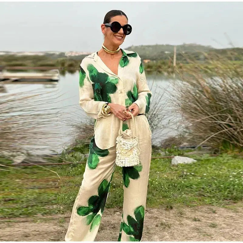 Completo Estivo Donna Set Due Pezzi Vestibilità Elegante - Vesarelli