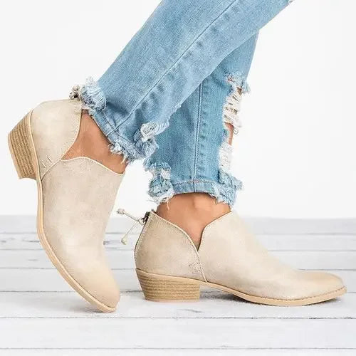 Stivaletti Donna Slip-On Autunnali Comodi - Vesarelli