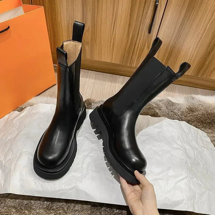 Stivali alti neri da donna | Stivali slip-on 3