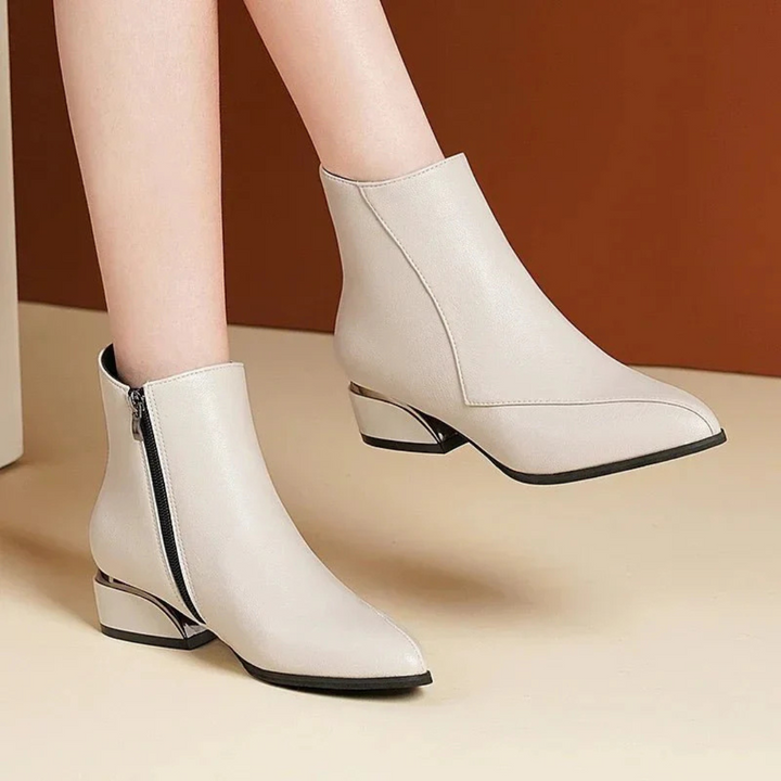 Stivali Donna Autunnali con Cerniera Stile Elegante - Vesarelli