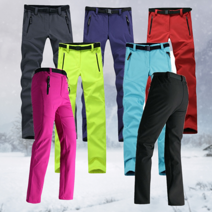 Pantaloni Trekking Donna Impermeabili Tessuto Resistente Comfort