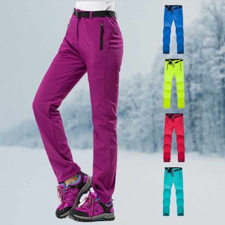 Pantaloni Trekking Donna Impermeabili Tessuto Resistente Comfort