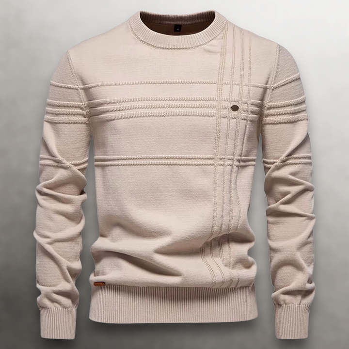 Maglione Uomo Classico Strutturato Vestibilità Regolare