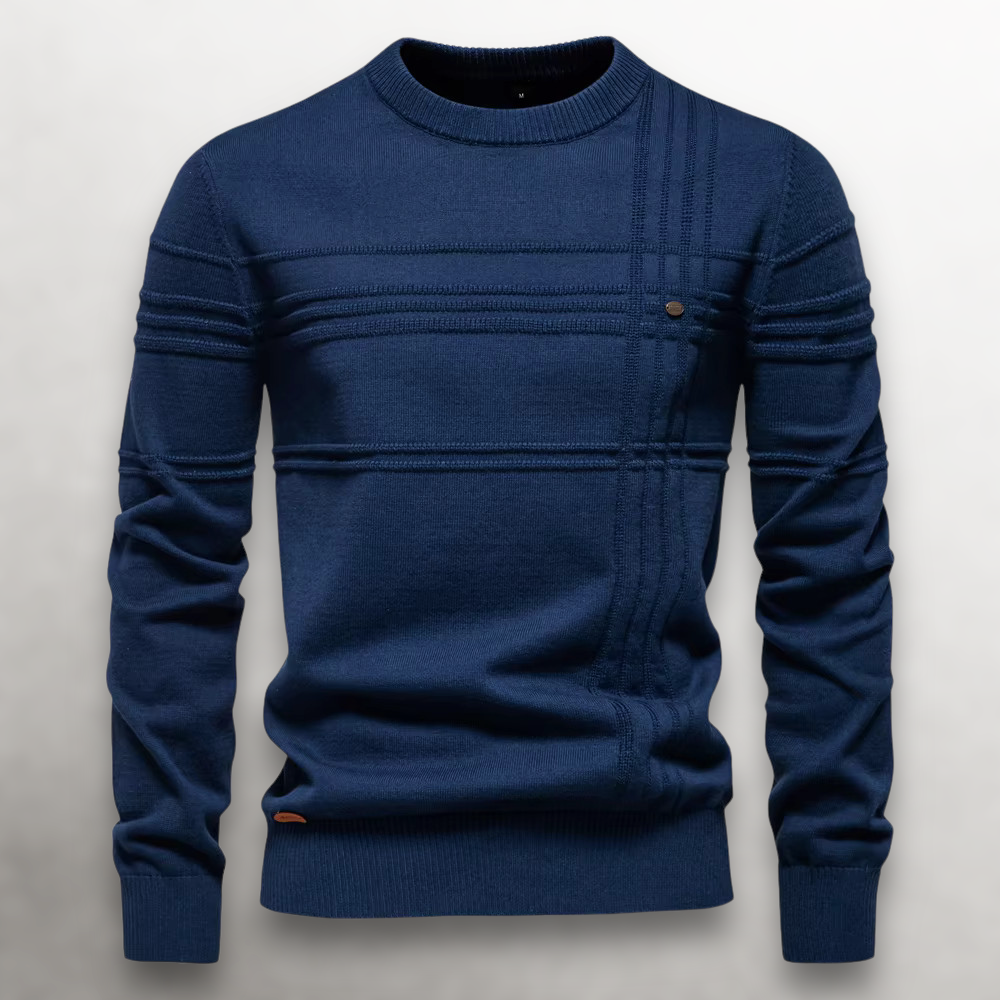 Maglione Uomo Classico Strutturato Vestibilità Regolare