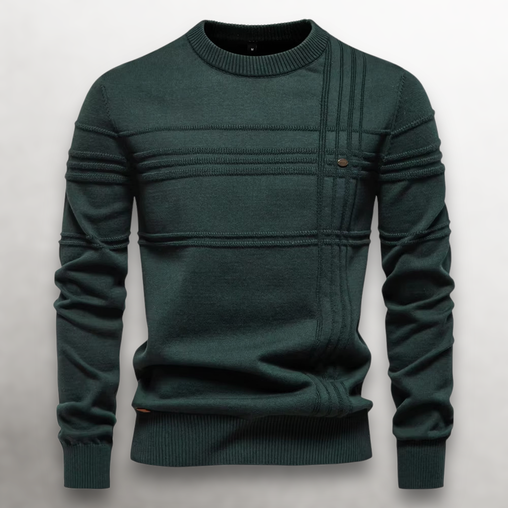 Maglione Uomo Classico Strutturato Vestibilità Regolare