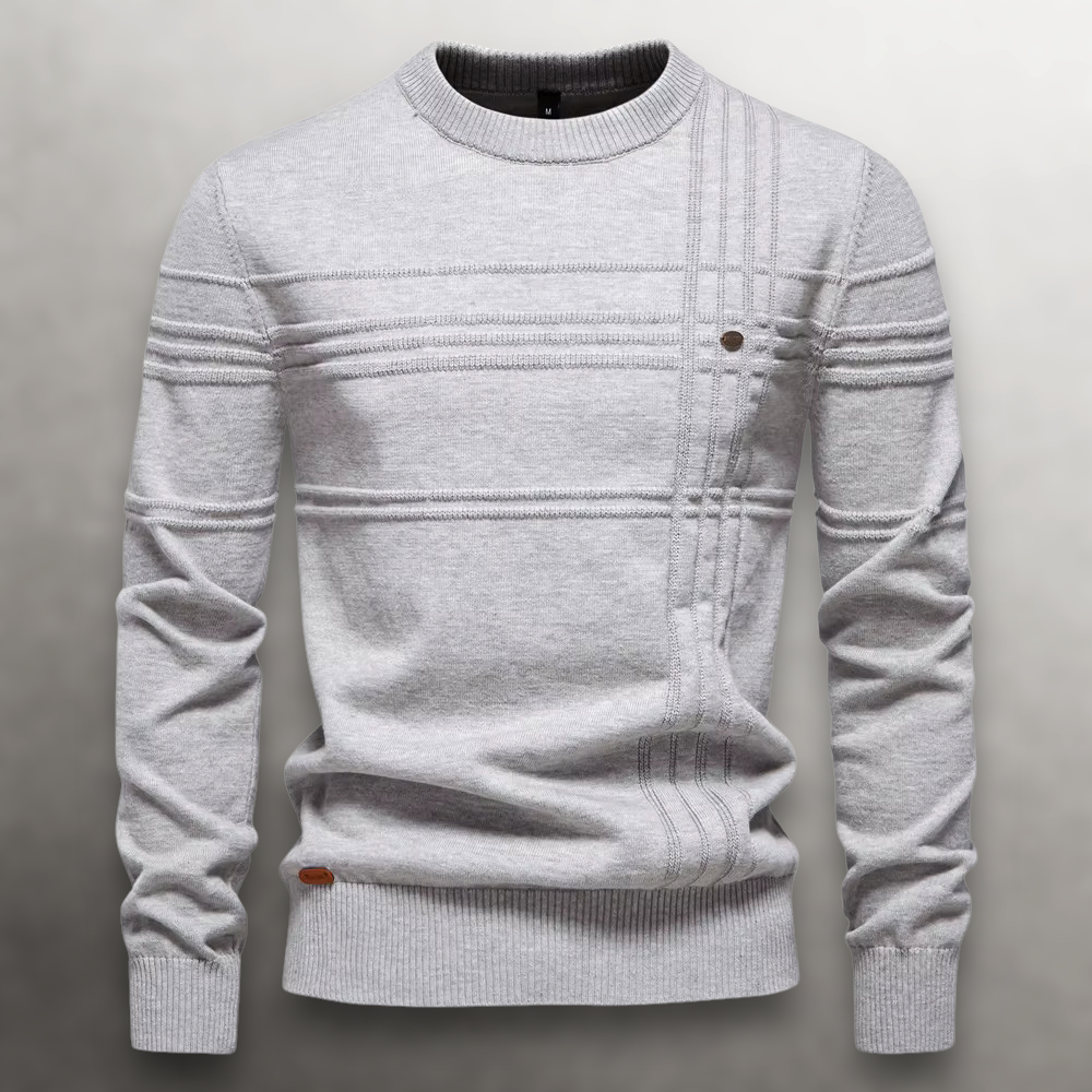 Maglione Uomo Classico Strutturato Vestibilità Regolare
