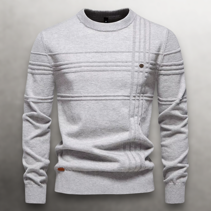 Maglione Uomo Classico Strutturato Vestibilità Regolare