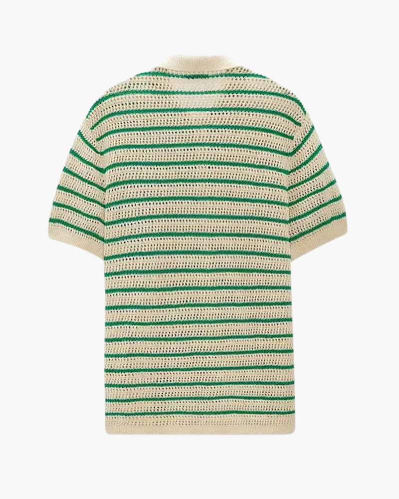 Camicia Uomo Tricot Bottoni Comfort Traspirante