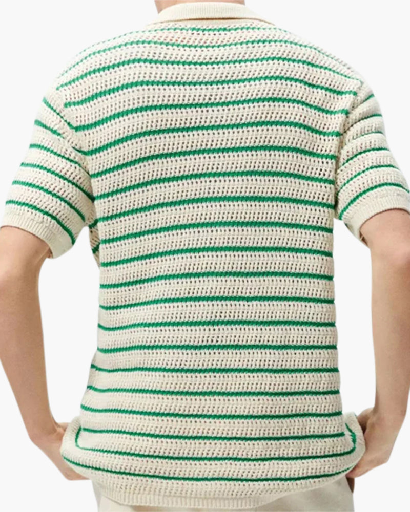 Camicia Uomo Tricot Bottoni Comfort Traspirante