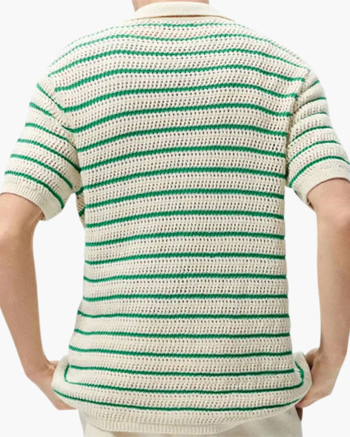 Camicia Uomo Tricot Bottoni Comfort Traspirante