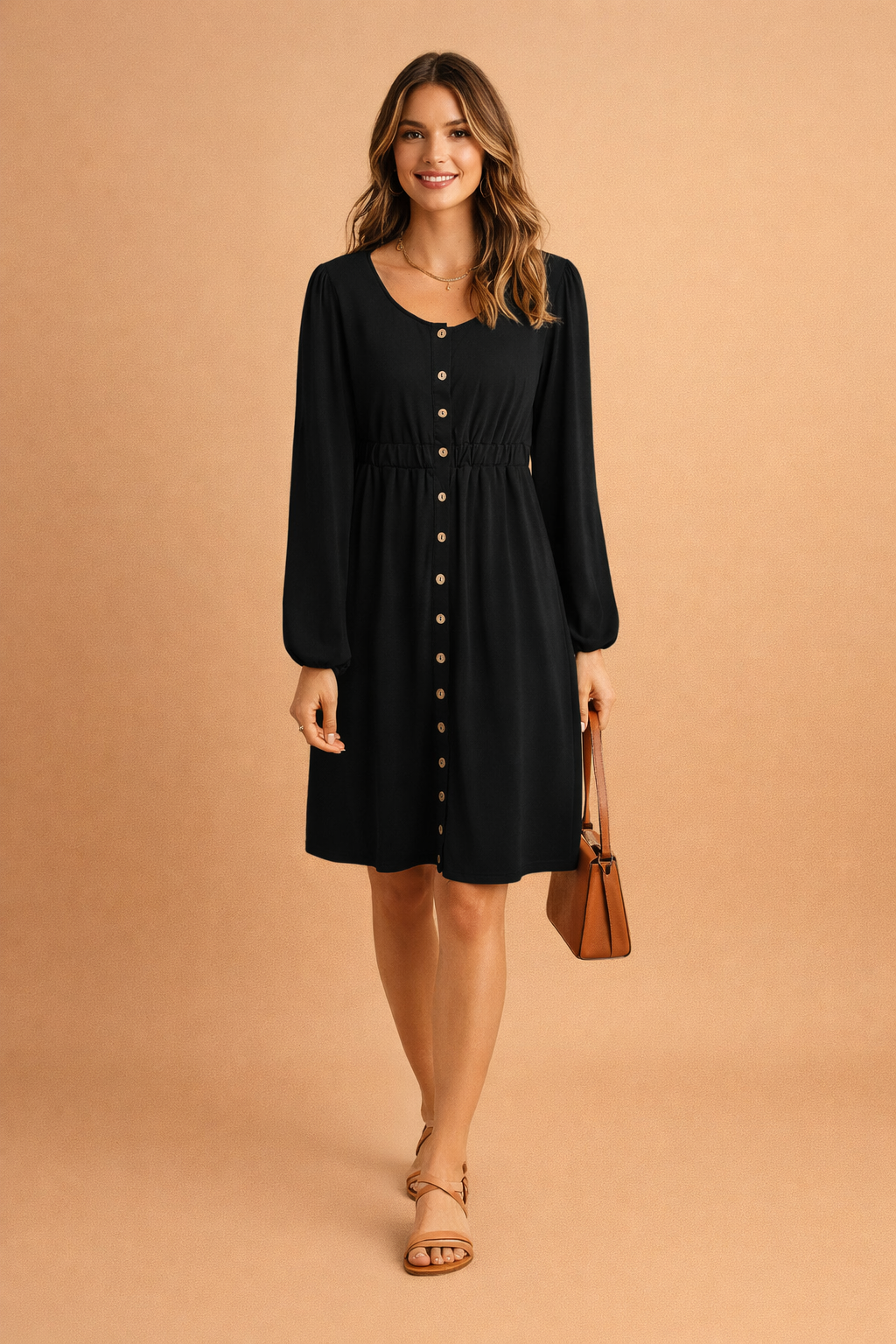 Abito Estivo Donna Abbottonato Vestibilità Classica